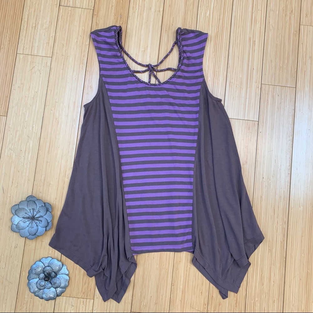 Anthropologie Braided Starburst Swing Tank Top.